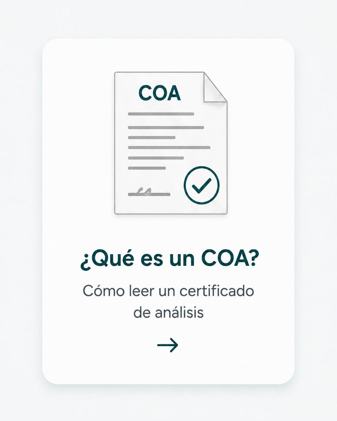¿Qué es un COA?