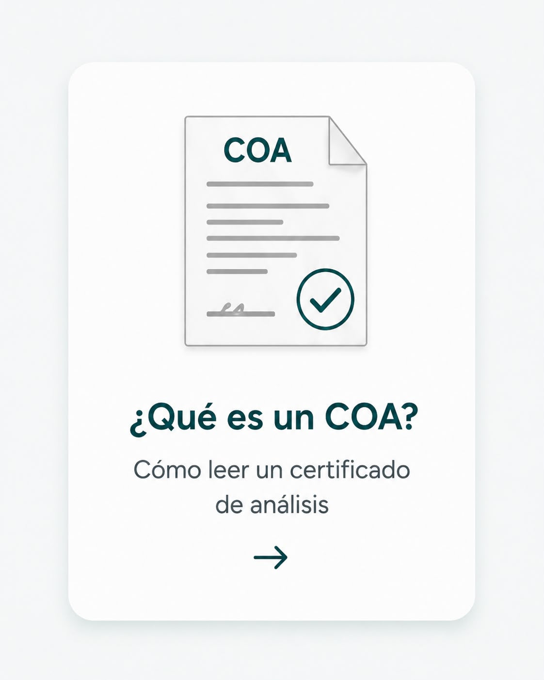 ¿Qué es un COA?